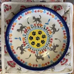 kumauri_starさま専用 ポーリッシュポタリーボウル(キャットウォーク