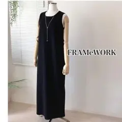 美品】【2025SS】FRAMeWORK トリコットタンクドレス 36 黒 - メルカリ