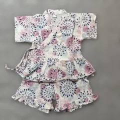 après les cours 花柄甚平 100㎝