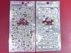 シマエナガ　プチドロップステッカー　ジュエルプチドロップ　2枚セット