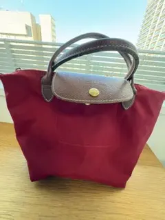 LONGCHAMP Le Pliage 赤 ハンドバッグ