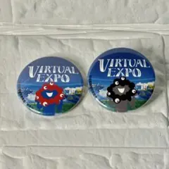 【非売品】バーチャル万博 缶バッジ 黒ミャク ミャクミャク 大阪関西万博