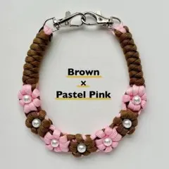 パラコード　ハンドストラップ　スマホストラップ　ハンドメイド　フラワー 2