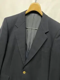 高級 アクアスキュータム 金ボタン ウールテーラードジャケット 紺ブレ 94A5