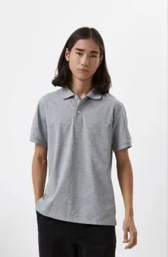 新品　ユニクロ　ユニクロ ドライカノコポロシャツ グレー XL