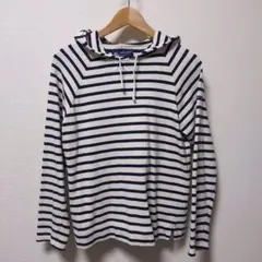 SAINT JAMES ストライプ長袖パーカー