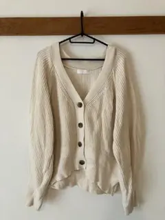 アイボリーケーブルカーディガン（SENSE OF PLACE、フリー ）