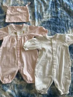 最終値下げ【ミキハウス 】ツーウェイオール✖️2 &フードセット:50-60