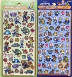 s*い様 【正規品】ズートピア　ボンボンドロップ　シール　2枚セット　通常サイズ