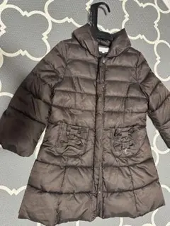 タルティーヌエショコラ ダウンコート 中綿コート 110cm ブラウン