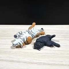 【ガチャガチャ】Zoo Zoo Zoo のんきだ寝 動物 セット トラ ネコ