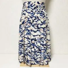 Ferragamo フェラガモ シルク プリーツ スカート 38 美品 Mのサムネイル