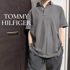 TOMMY HILFIGER ワンポイント刺繍 レギュラーフィットポロシャツ