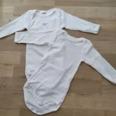 プチバトー 新品 長袖ボディ肌着