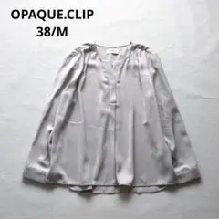 OPAQUE.CLIP 長袖 スキッパーブラウス М　ビジネス ライトベージュのサムネイル