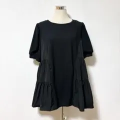 155 異素材 ティアード チュニックPO 大きいサイズ3Lのサムネイル