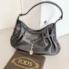 値下げ中✨希少✨TOD'S ワンショルダー バッグ レザー ブラック アーカイブのサムネイル
