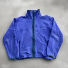 70s80s L.L.Beanフリースジャケット 筆記体ロゴtech系Y2K