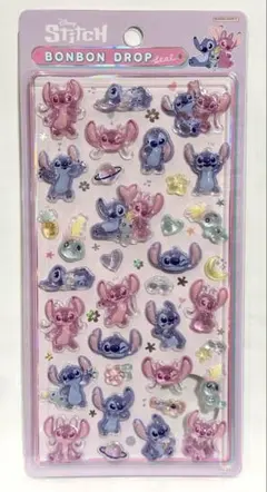 【正規品】ボンボンドロップシール スティッチ＆エンジェル ディズニー サンスター