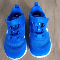 Nike 青 スニーカー ベルクロストラップ