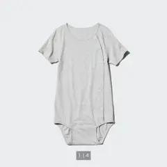コットン前あきボディスーツ半袖 120cm
