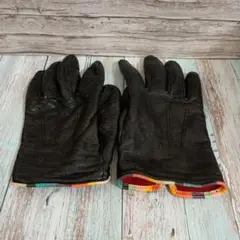 Paul Smith ポールスミス レザー グローブ ブラック メンズ