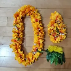 フラダンス用レイ 3点セット