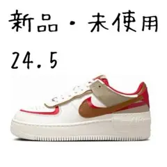 NIKE ナイキ　エアフォース1 シャドウ　レッド　ホワイト　24.5