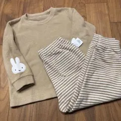 ミッフィー　長袖　長ズボン　パジャマ　フリース　シンプル　ユニクロ