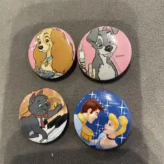 ディズニー缶バッジ4個セット