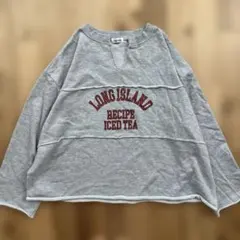 しまむらFLASH BLUEグレートレーナービッグサイズオーバーサイズスウェット