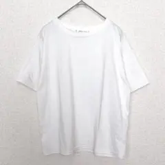 ハリータ|半袖 クルーネック Tシャツ【M】ホワイト 無地 リラックスフィット