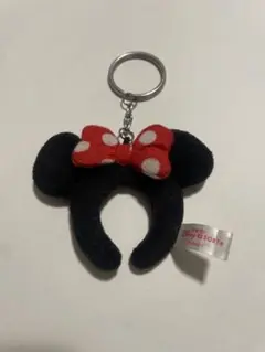 東京ディズニーリゾート　ミニーマウス カチューシャ型キーホルダー