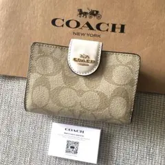 新品 コーチ COACH 定価49,500円 二つ折り財布