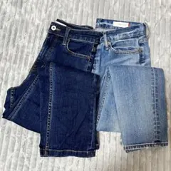 美品 イネド スーペリアクローゼット　デニム２点セット ７号