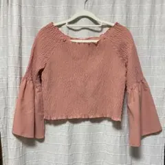 ミスティック　シャーリングブラウス　オレンジ