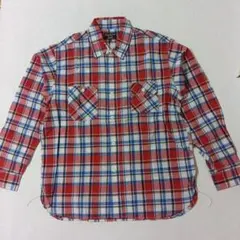 TENBOX Mushroom Night Shirt チェック 長袖 M - メルカリ