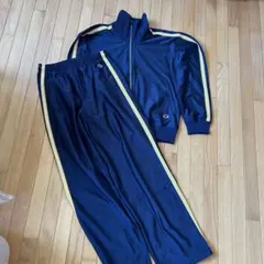 Champion ジャージセット ネイビー/イエロー Mサイズ