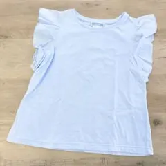 Jacadi❤︎ライトブルー フリル袖 カットソー/6A 116cmのサムネイル