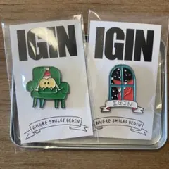BTS JIN 韓国IGIN POPUPピンバッジ ２種