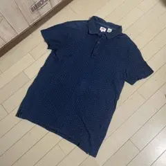 Levi's リーバイス ポロシャツ ドット柄 ネイビー Mのサムネイル