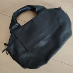 ♪ear PAPILLONNER イアパピヨネ　レザーハンドバッグ　ブラック♪