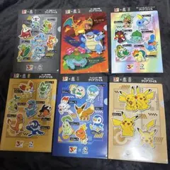 ポケモン×BOSS ポケモン図鑑　クリアファイル 全6種セットコンプ