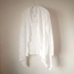 ne Quittez pas ヌキテパ バンドカラー フレアブラウス イエロー