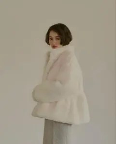 ジャケット・アウター NOTRE emor wave silhouette fluffy coat さき様専用 - メルカリ