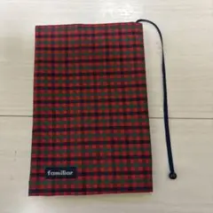 ファミリア　ブックカバー　赤