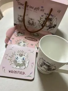 わちふぃーるど 猫のダヤン マグカップ トレー コースター セット