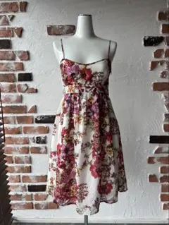 ZARABASIC ザラベーシック キャミソールワンピース ミニ丈 花柄 ①