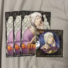 ドクターストーン あさぎりゲン 缶バッジ ポストカード