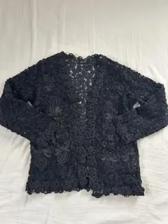 オケージョン　レース　ジャケット　花柄　刺繍